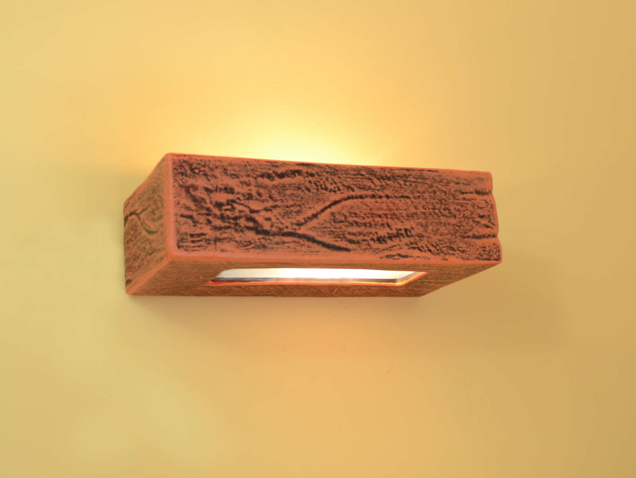 Wall Lamp Light Ceramic Rectangular Orange LEDs Suitable Top Design Best Quality